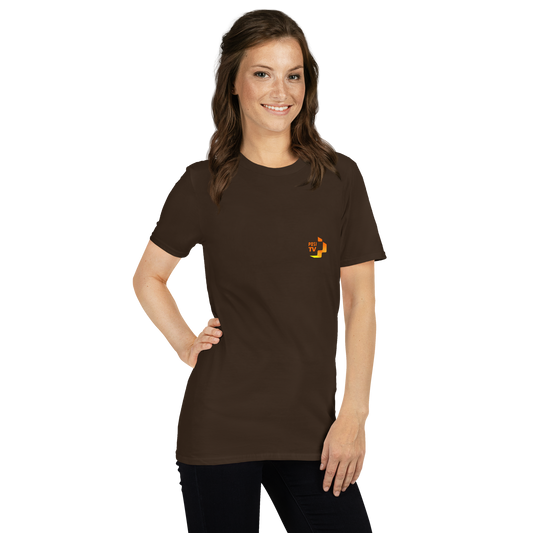 Klassinen t-paita - Logo edessä vas. (oranssi)