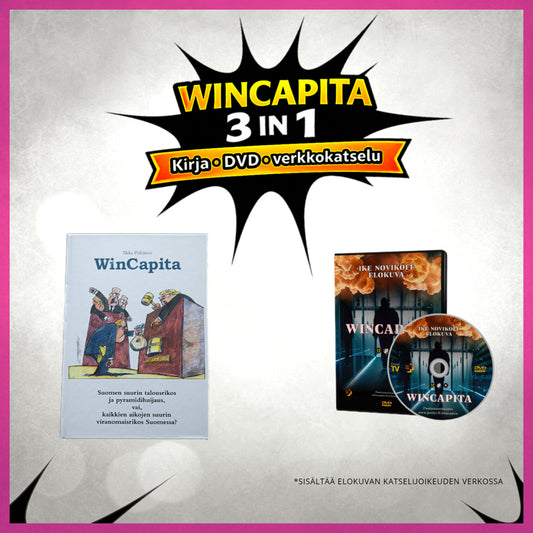 Wincapita 3 in 1 paketti – kirja, DVD ja katseluoikeus verkossa