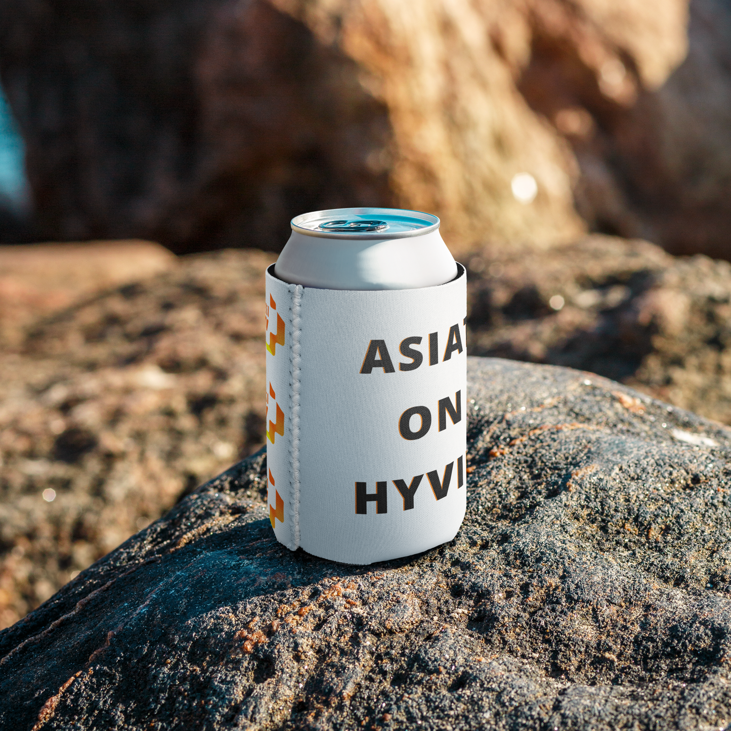 Tölkin kylmäsuoja 6 kpl – “Asiat on hyvin” [musta] + Logokuvio oranssi