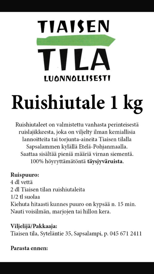 Ruista ranteeseen