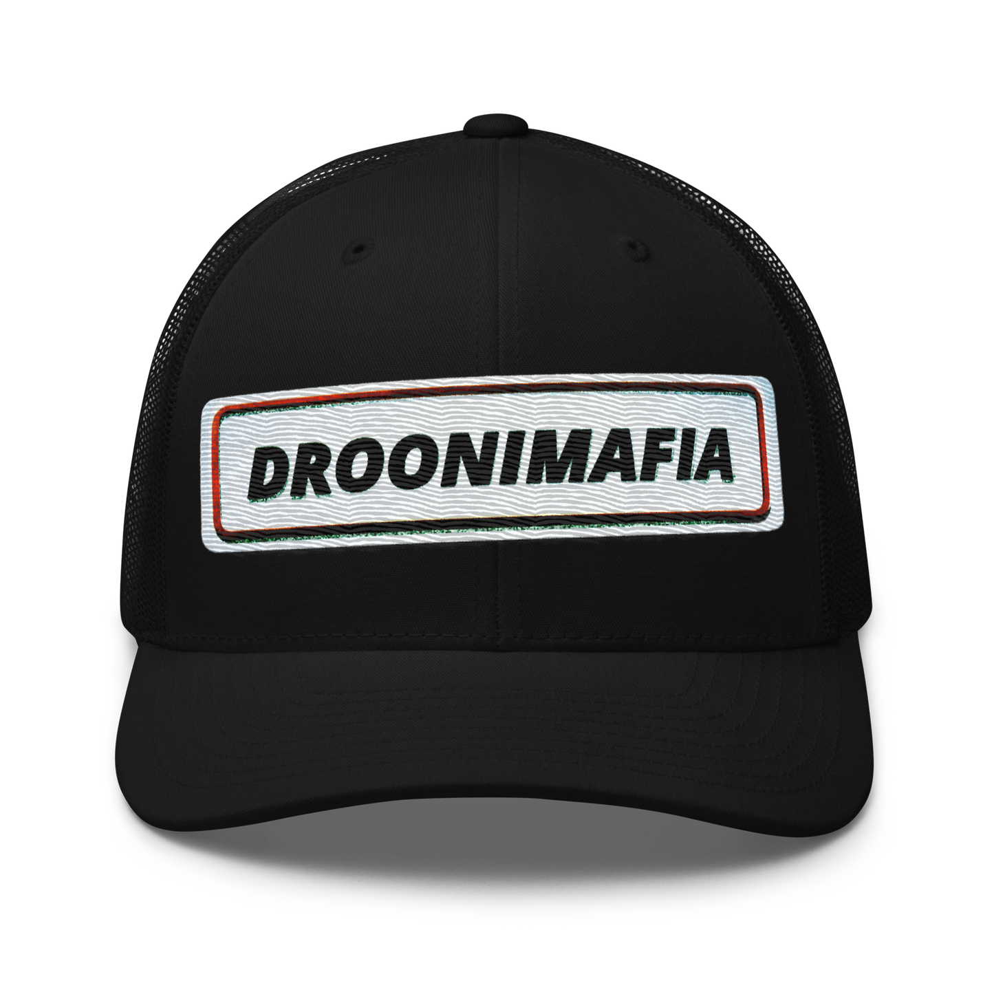 Droonimafia I Retro trucker-snapback lippis –  brodeerattu