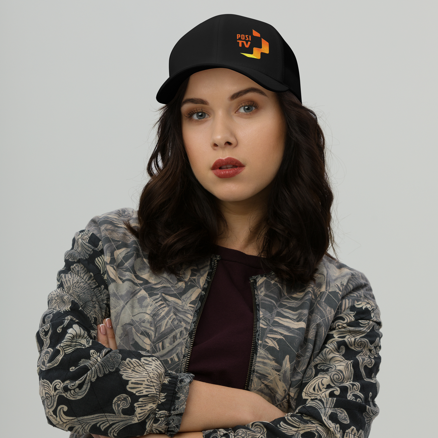 Posi Original logo Snapback Retro Trucker lippis - Brodeerattu