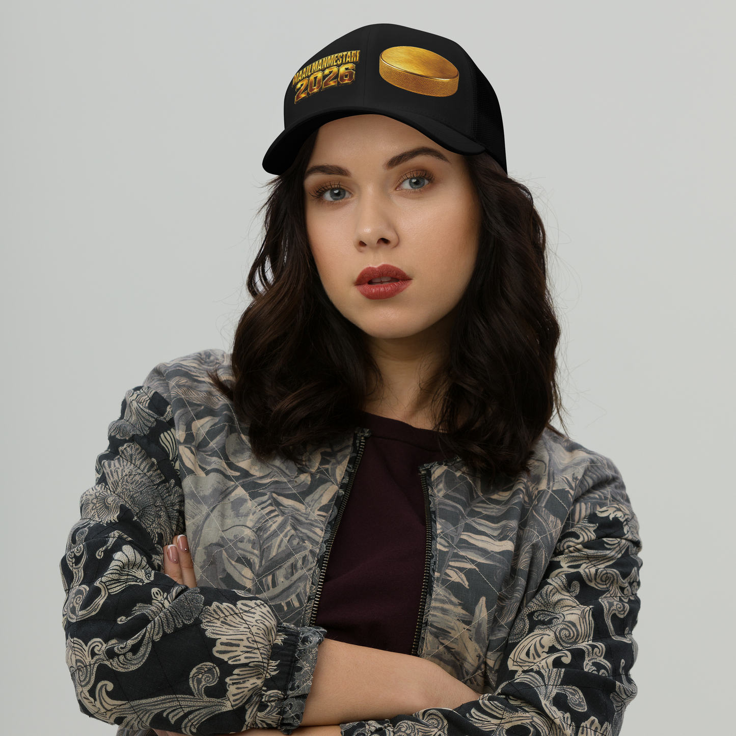 Maailmanmestari 2026 - V1 Brodeerattu - Snapback Retro Trucker lippis