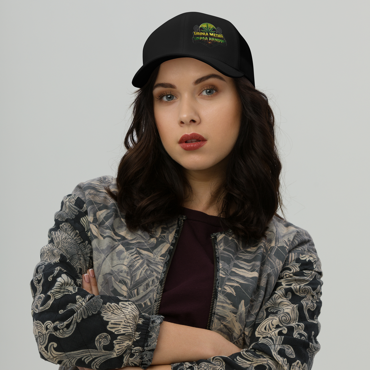 Vapaa media vapaa hamppu - Snapback Retro Trucker lippis - V1