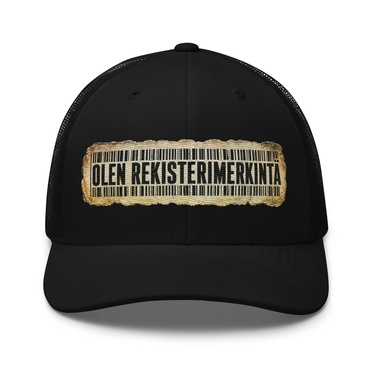 Olen rekisterimerkintä - Snapback Retro Trucker lippis - V1
