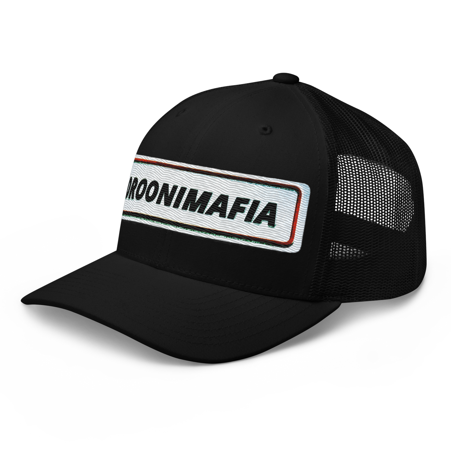 Droonimafia I Retro trucker-snapback lippis –  brodeerattu