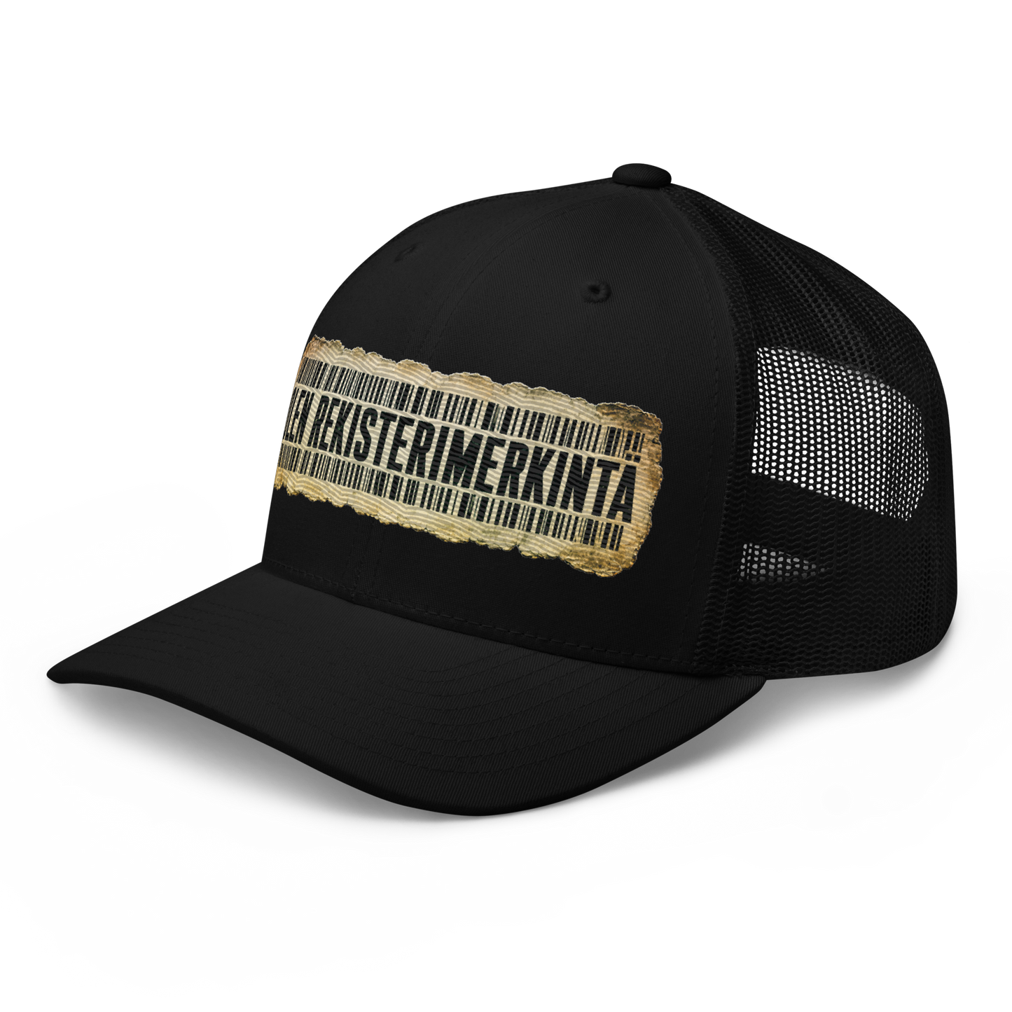 Olen rekisterimerkintä - Snapback Retro Trucker lippis - V1
