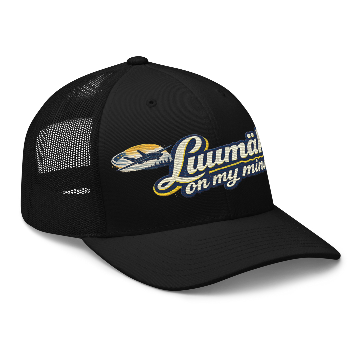 Luumäki on my mind - Snapback Retro Trucker-lippis - Brodeerattu