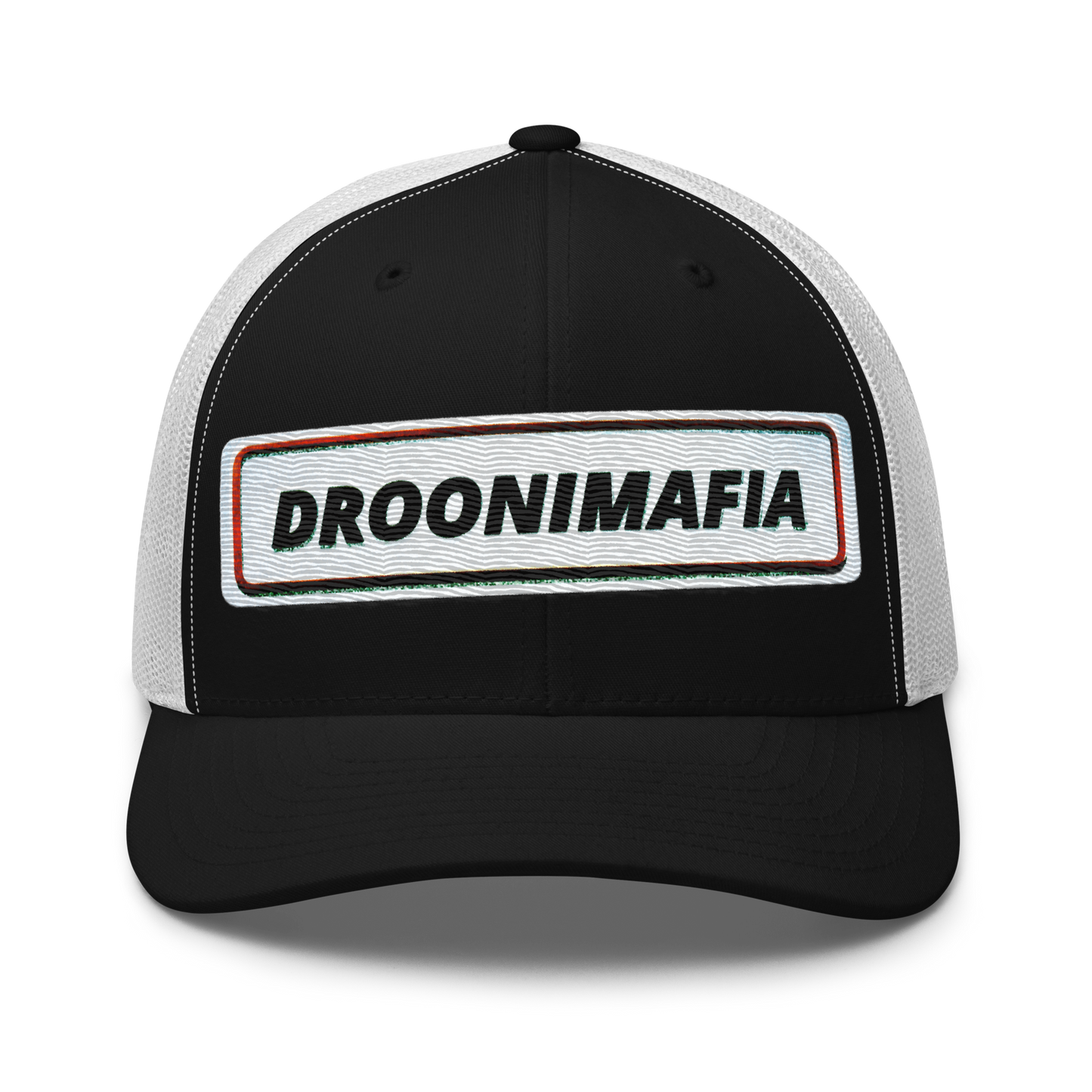 Droonimafia I Retro trucker-snapback lippis –  brodeerattu