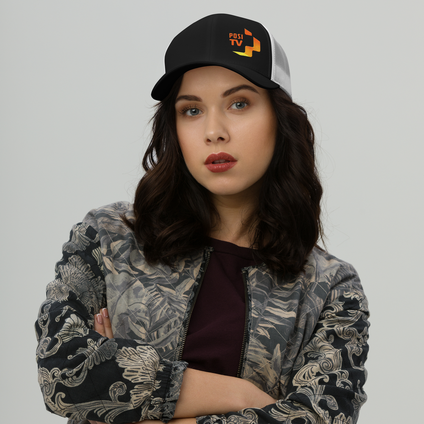 Posi Original logo Snapback Retro Trucker lippis - Brodeerattu