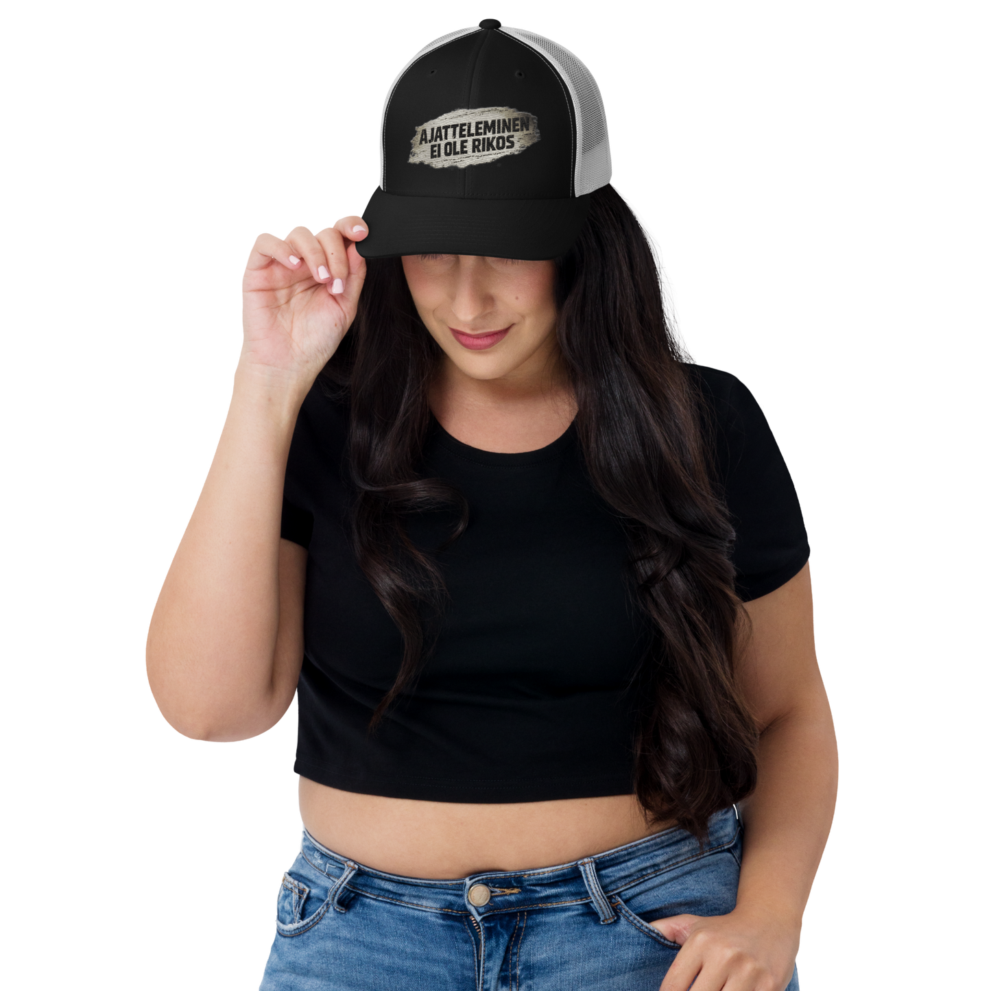 Ajatteleminen ei ole rikos - Snapback Retro Trucker lippis - V1