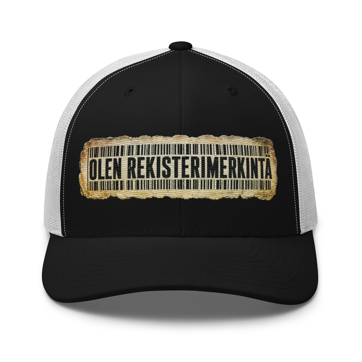Olen rekisterimerkintä - Snapback Retro Trucker lippis - V1