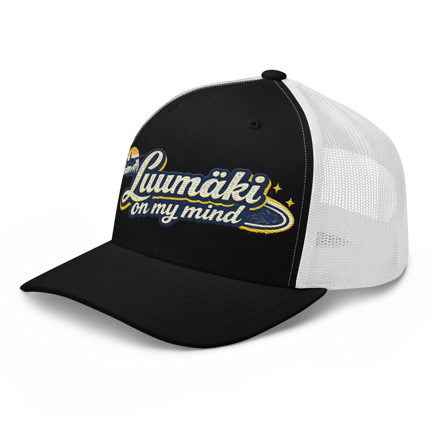 Luumäki on my mind - Snapback Retro Trucker-lippis - Brodeerattu