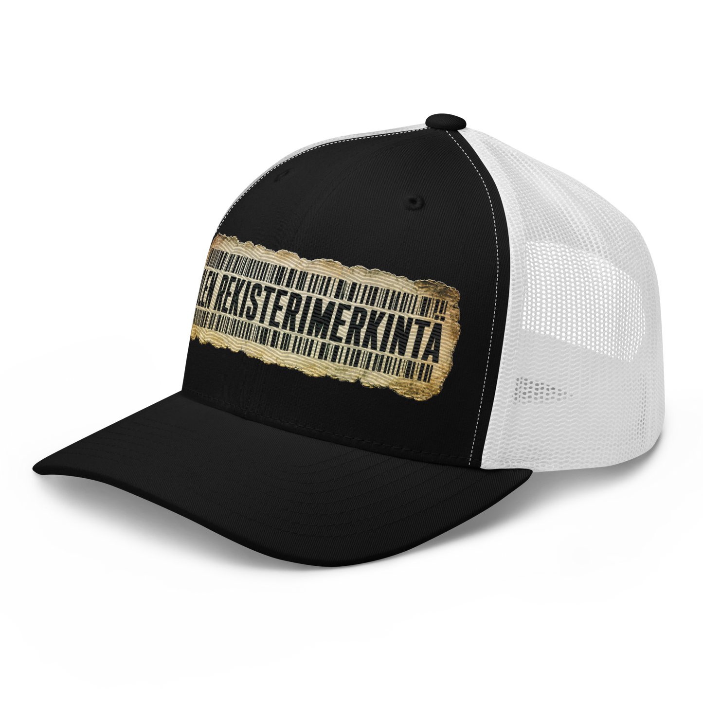Olen rekisterimerkintä - Snapback Retro Trucker lippis - V1