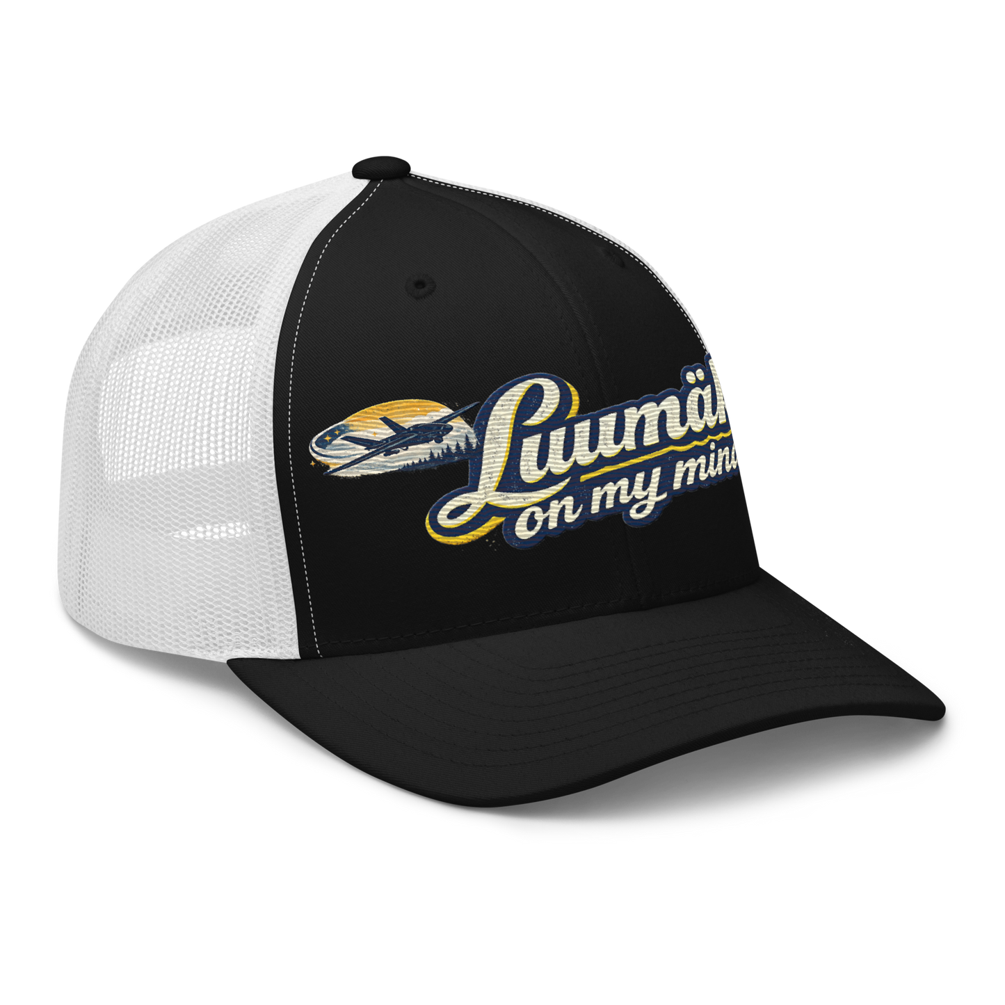 Luumäki on my mind - Snapback Retro Trucker-lippis - Brodeerattu