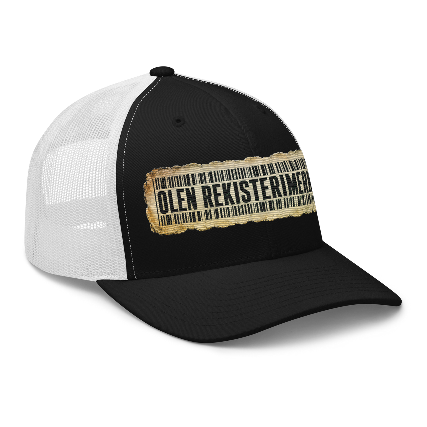 Olen rekisterimerkintä - Snapback Retro Trucker lippis - V1