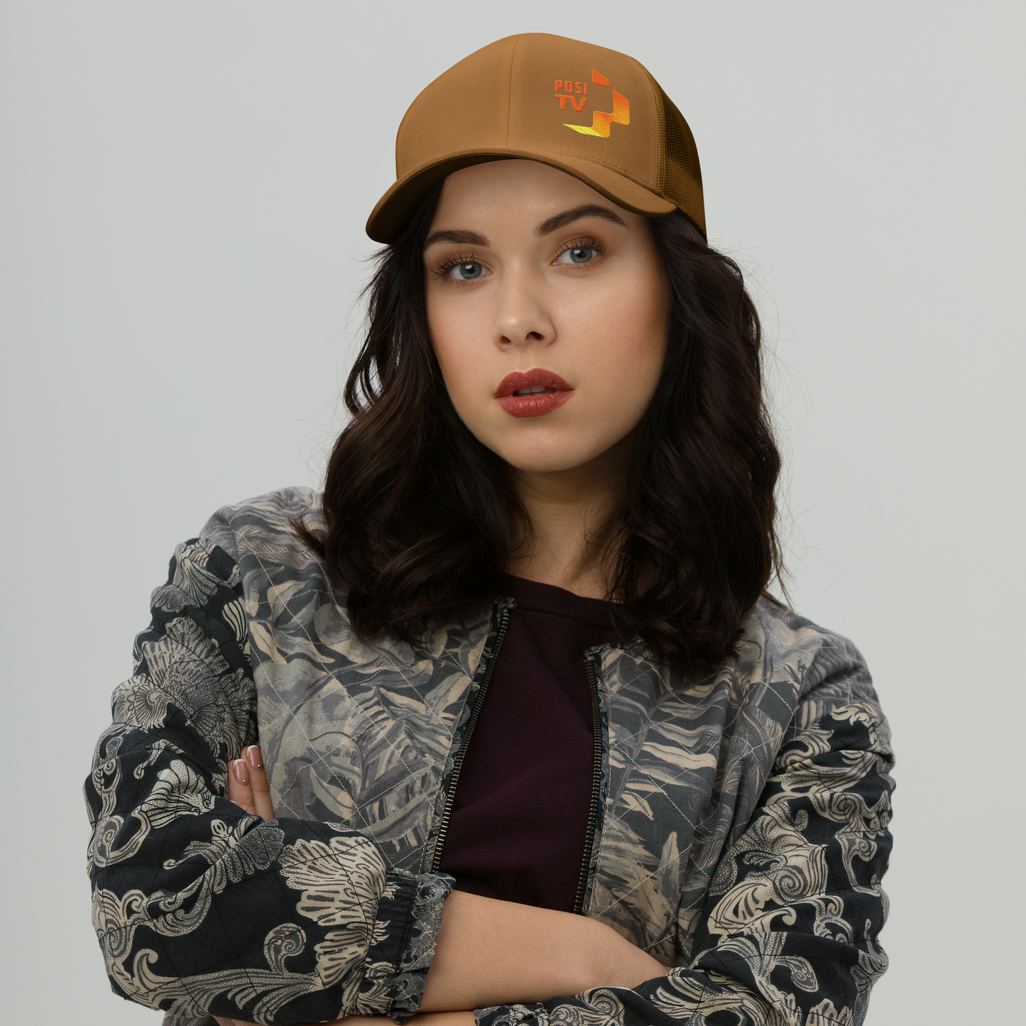 Posi Original logo Snapback Retro Trucker lippis - Brodeerattu