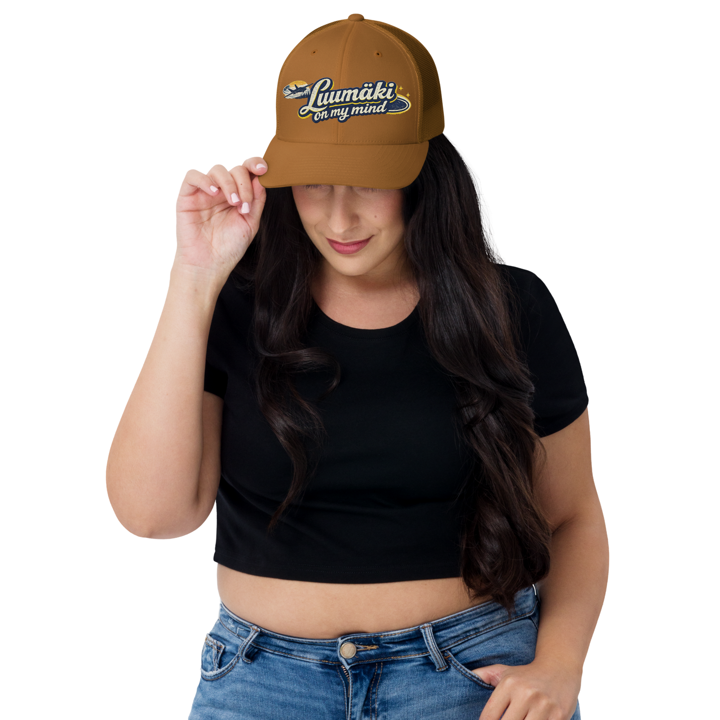 Luumäki on my mind - Snapback Retro Trucker-lippis - Brodeerattu