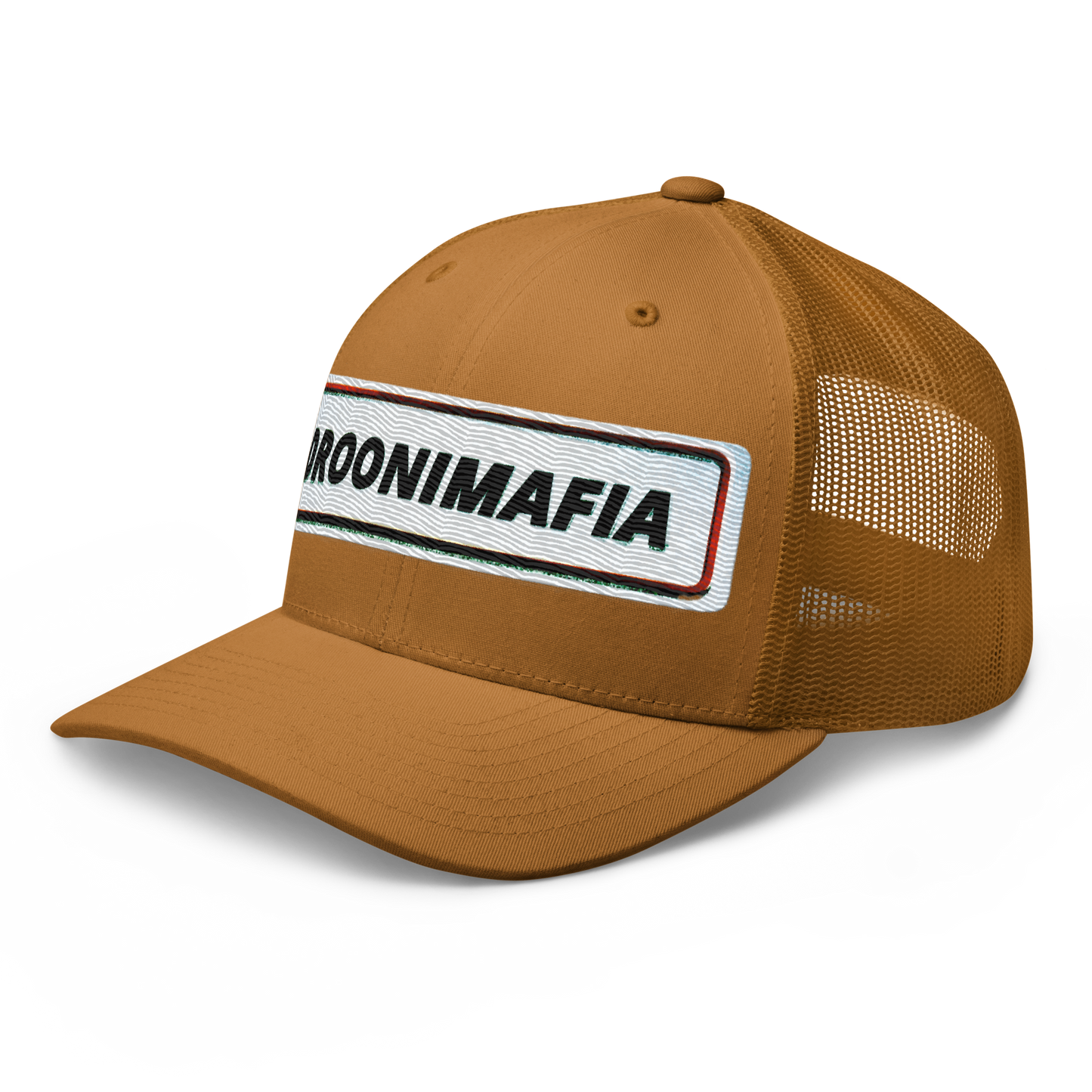 Droonimafia I Retro trucker-snapback lippis –  brodeerattu