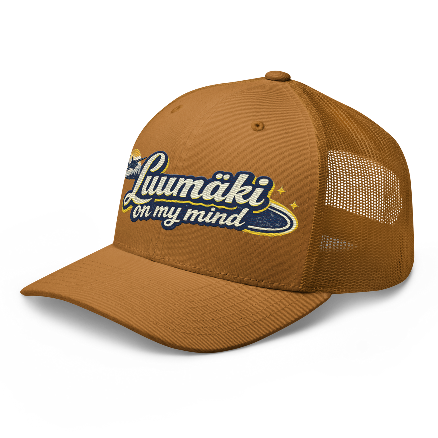 Luumäki on my mind - Snapback Retro Trucker-lippis - Brodeerattu