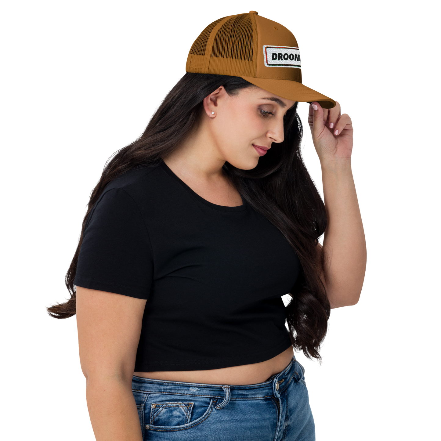 Droonimafia I Retro trucker-snapback lippis –  brodeerattu