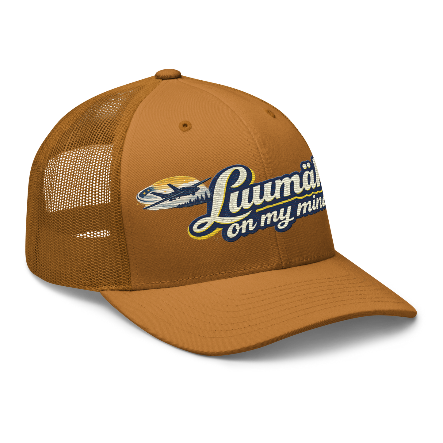 Luumäki on my mind - Snapback Retro Trucker-lippis - Brodeerattu