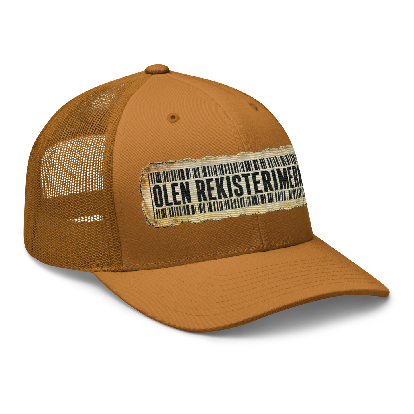 Olen rekisterimerkintä - Snapback Retro Trucker lippis - V1