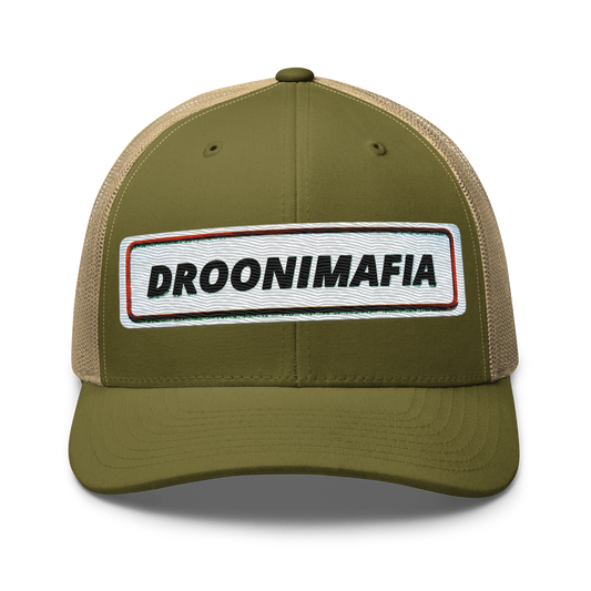 Droonimafia I Retro trucker-snapback lippis –  brodeerattu