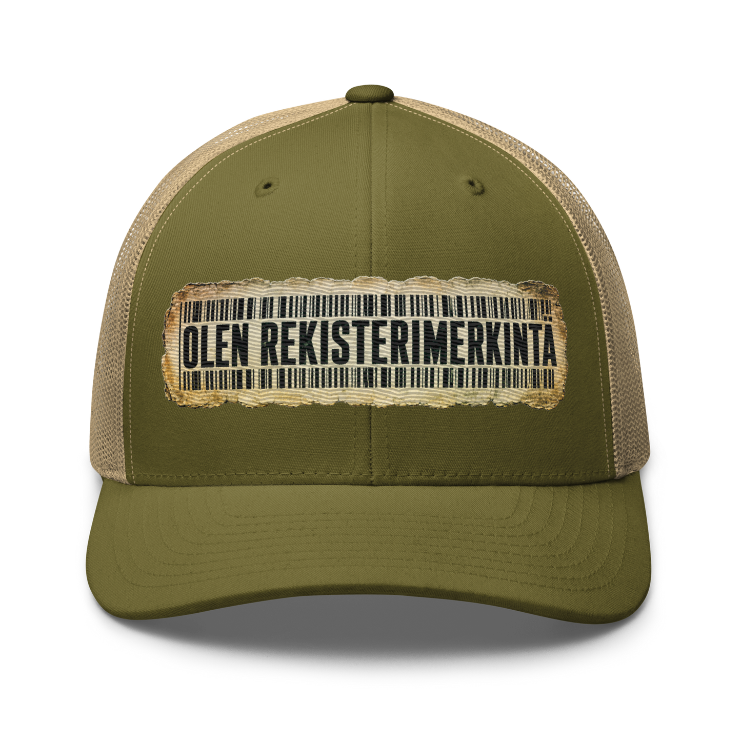 Olen rekisterimerkintä - Snapback Retro Trucker lippis - V1