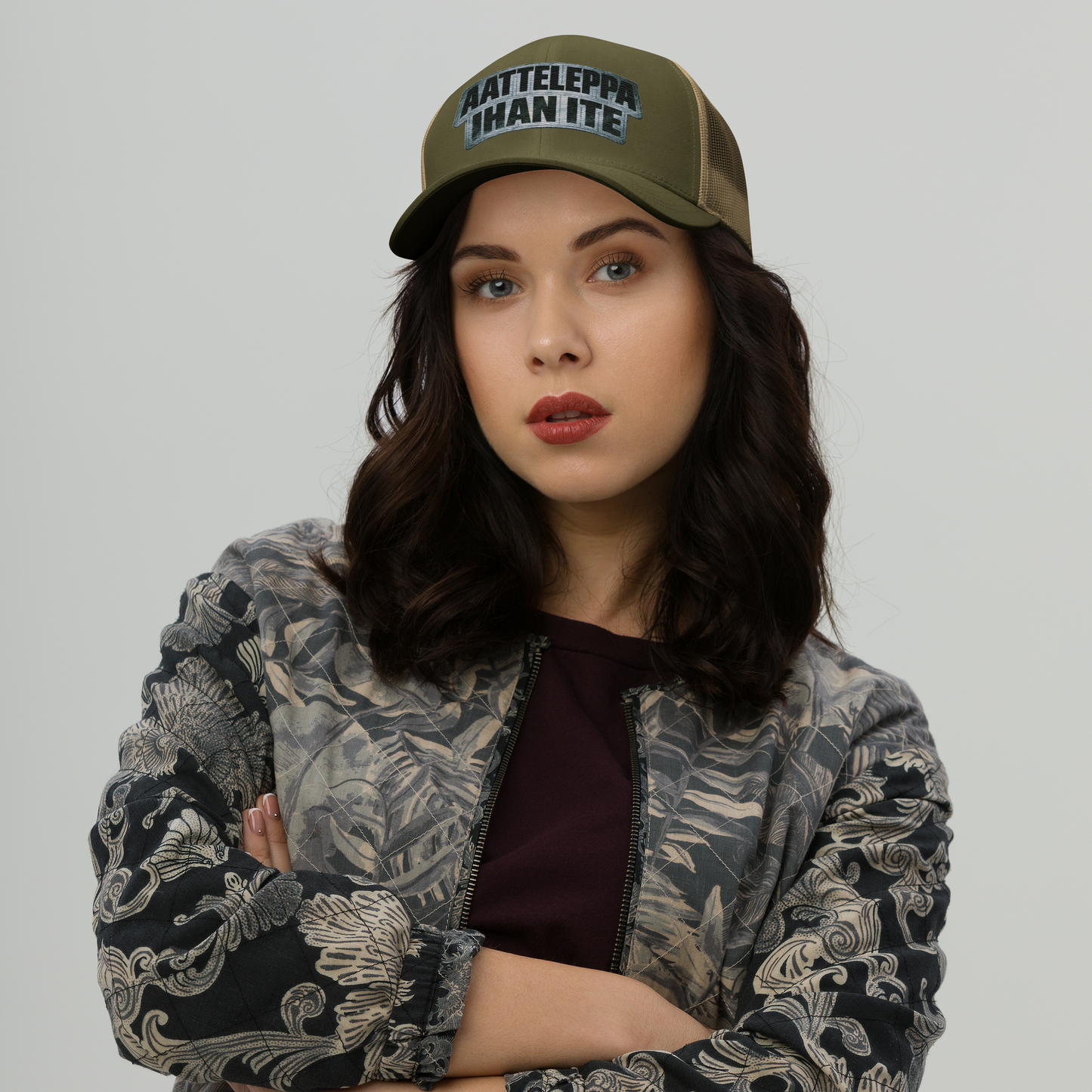 Aatteleppa ihan ite - Snapback Retro Trucker lippis - V1