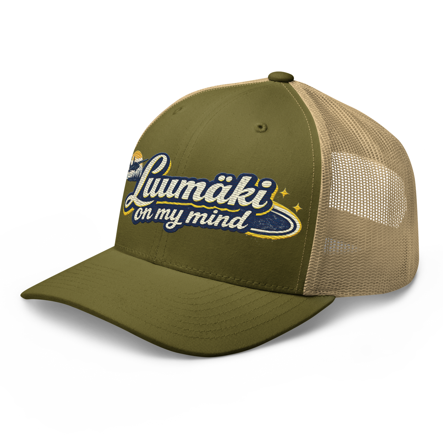 Luumäki on my mind - Snapback Retro Trucker-lippis - Brodeerattu