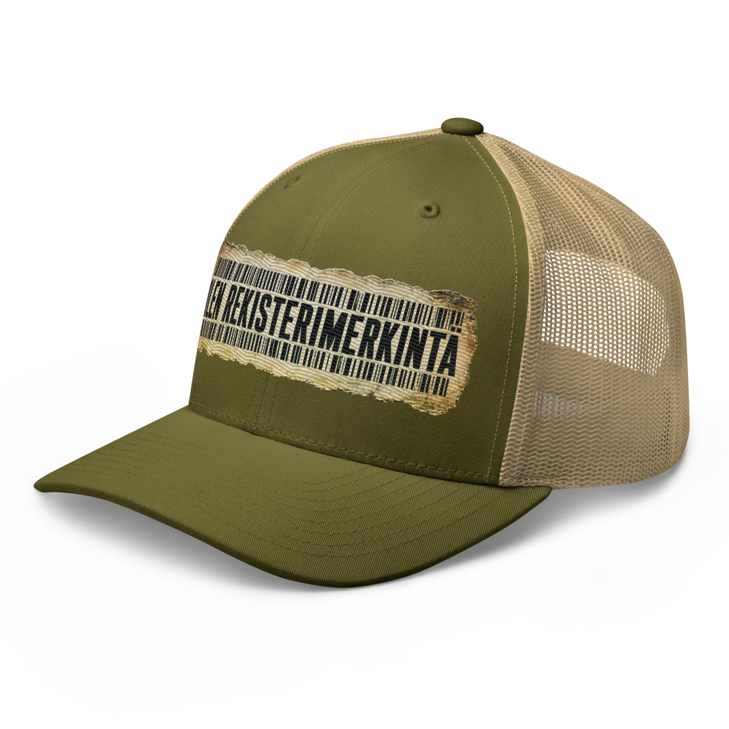Olen rekisterimerkintä - Snapback Retro Trucker lippis - V1