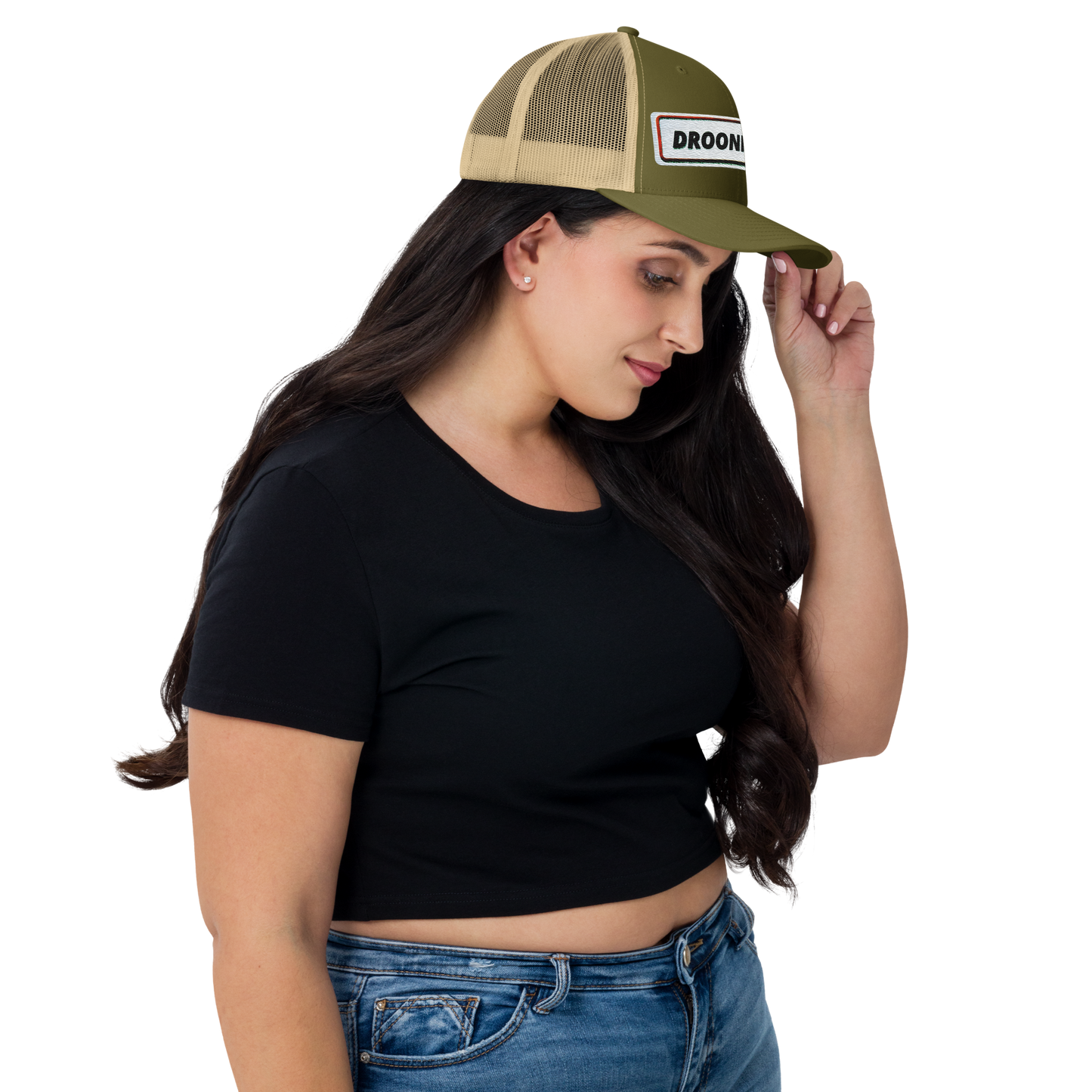 Droonimafia I Retro trucker-snapback lippis –  brodeerattu