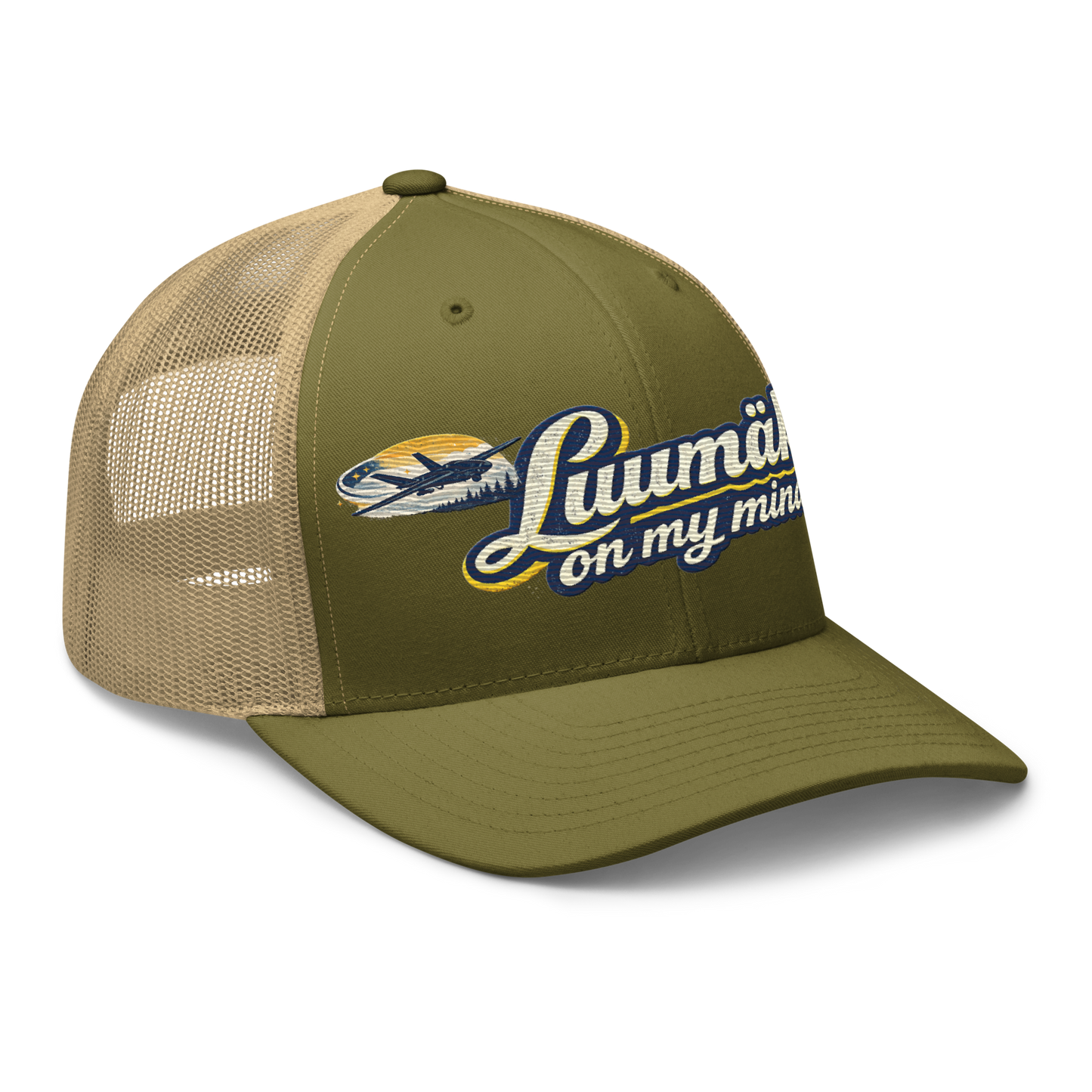 Luumäki on my mind - Snapback Retro Trucker-lippis - Brodeerattu