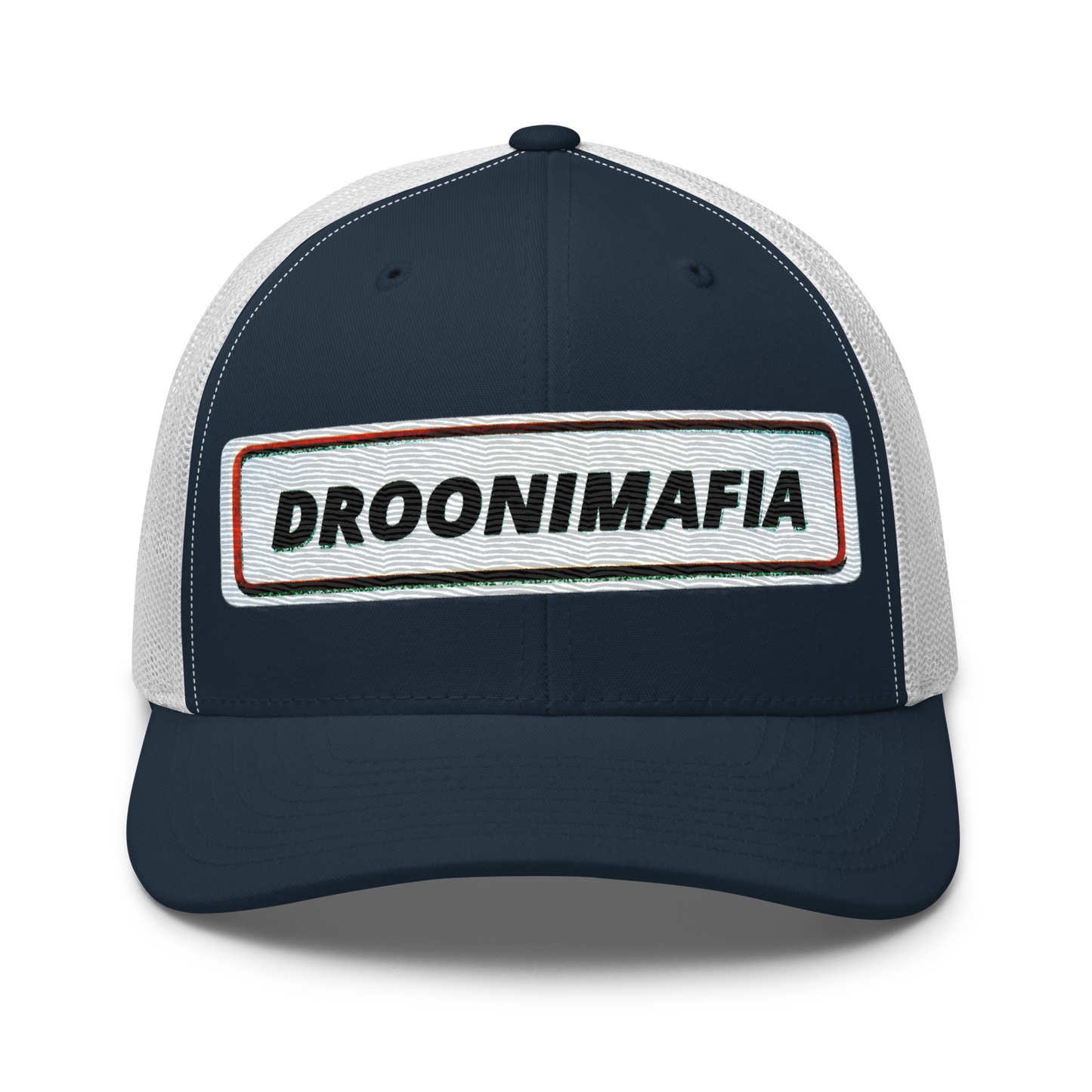 Droonimafia I Retro trucker-snapback lippis –  brodeerattu