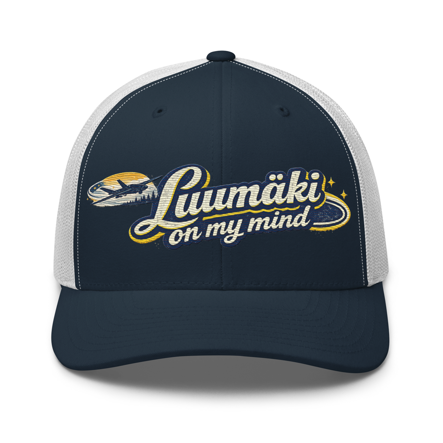 Luumäki on my mind - Snapback Retro Trucker-lippis - Brodeerattu