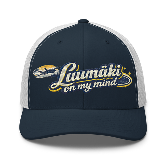 Luumäki on my mind - Snapback Retro Trucker-lippis - Brodeerattu
