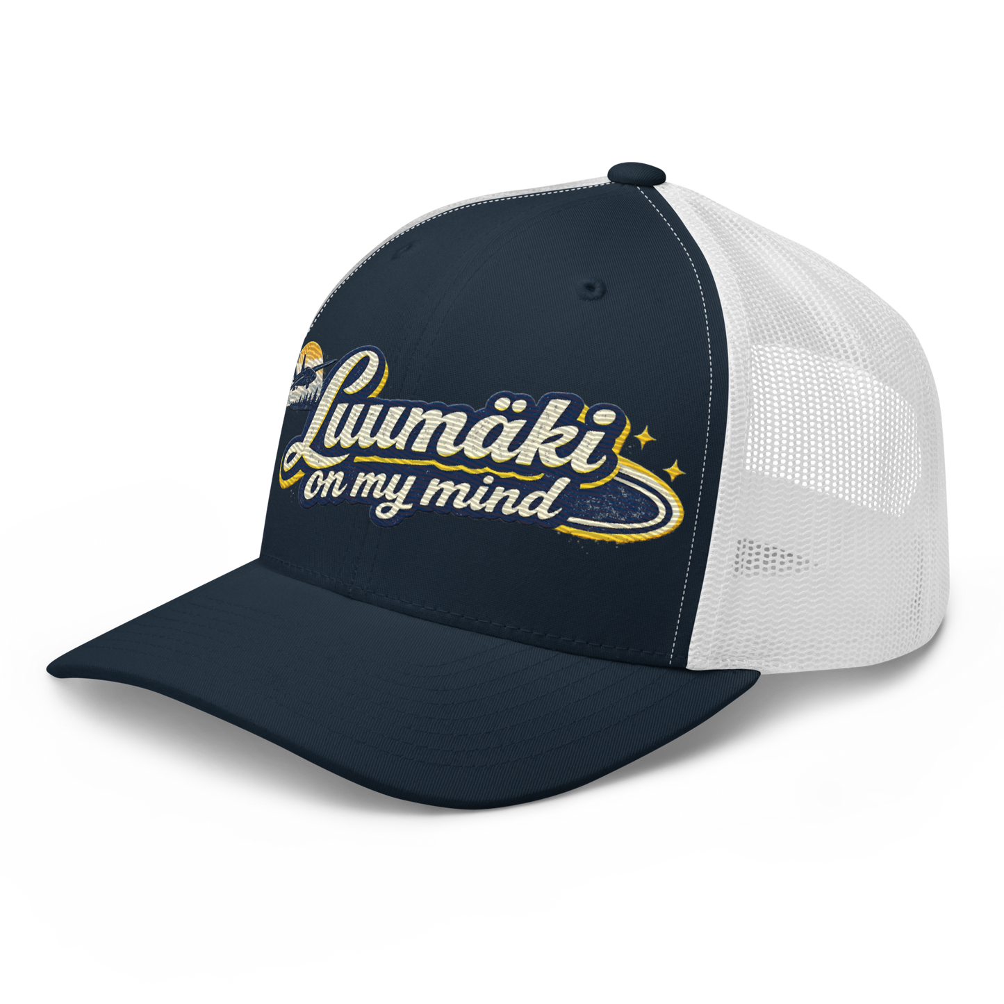 Luumäki on my mind - Snapback Retro Trucker-lippis - Brodeerattu