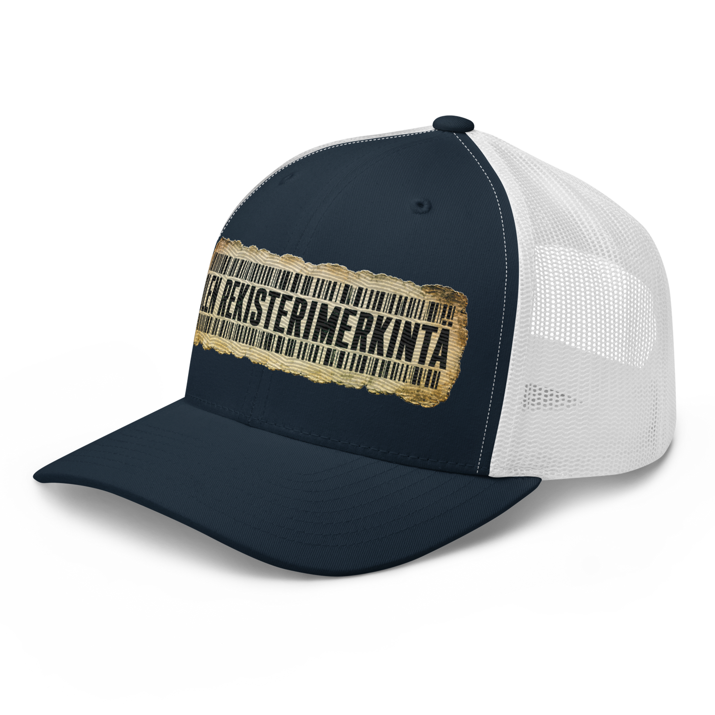 Olen rekisterimerkintä - Snapback Retro Trucker lippis - V1