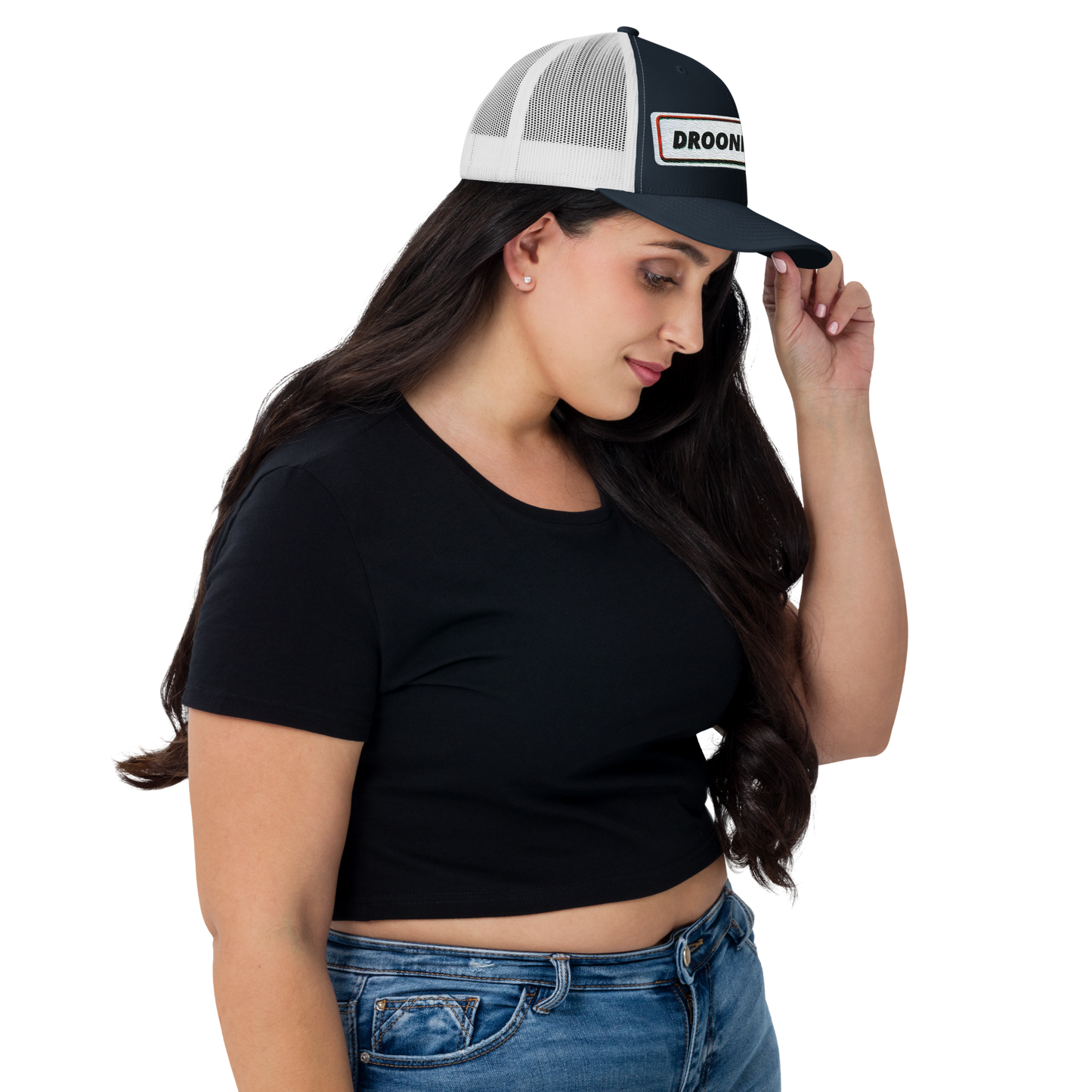 Droonimafia I Retro trucker-snapback lippis –  brodeerattu