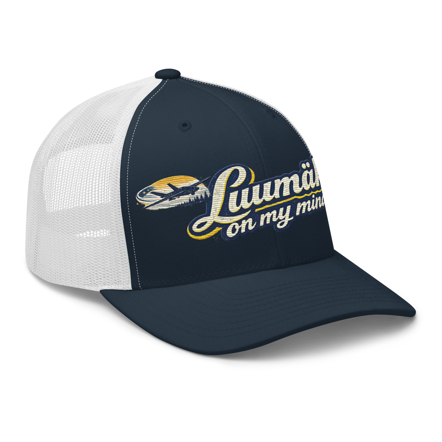Luumäki on my mind - Snapback Retro Trucker-lippis - Brodeerattu
