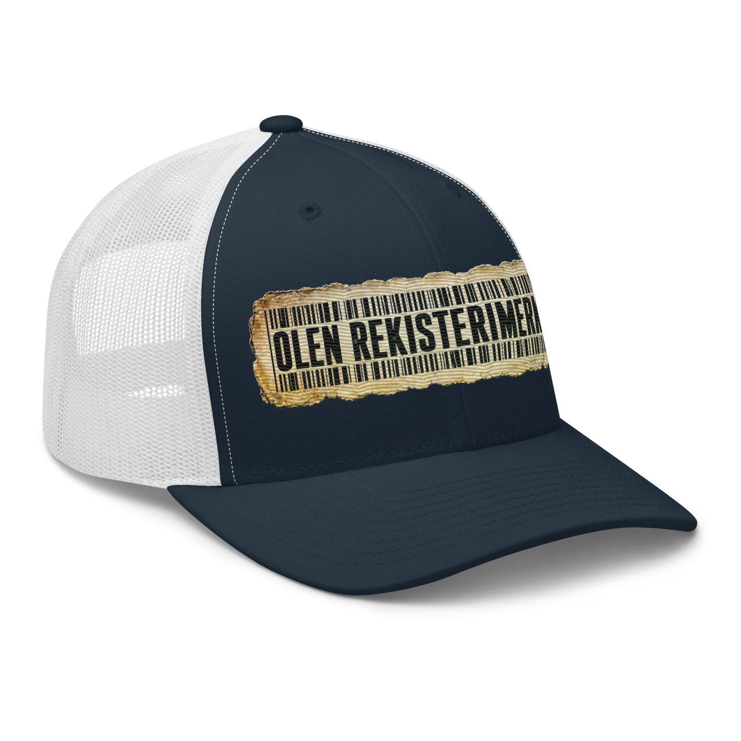 Olen rekisterimerkintä - Snapback Retro Trucker lippis - V1