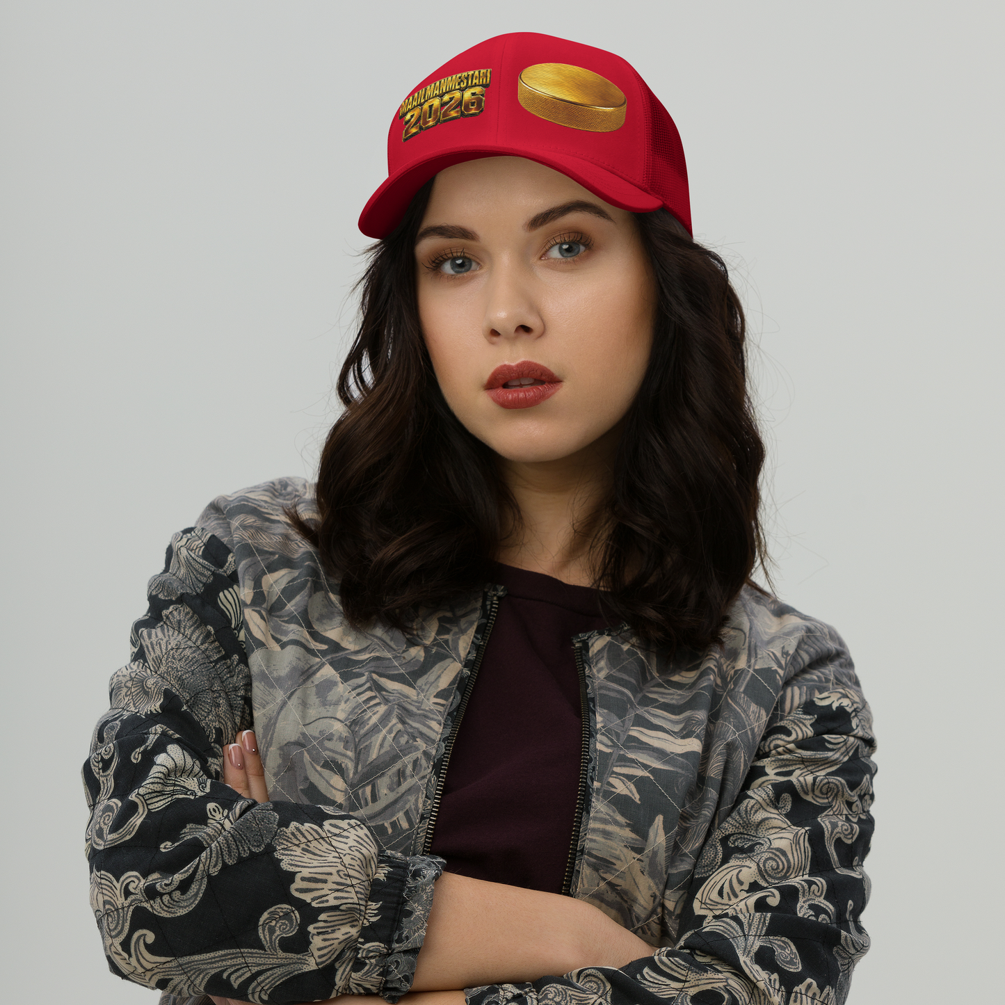 Maailmanmestari 2026 - V1 Brodeerattu - Snapback Retro Trucker lippis