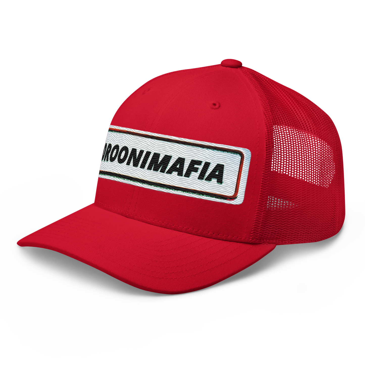 Droonimafia I Retro trucker-snapback lippis –  brodeerattu