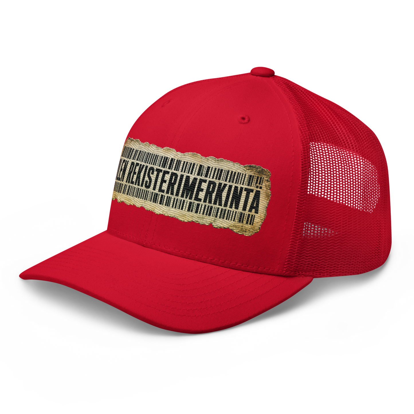 Olen rekisterimerkintä - Snapback Retro Trucker lippis - V1