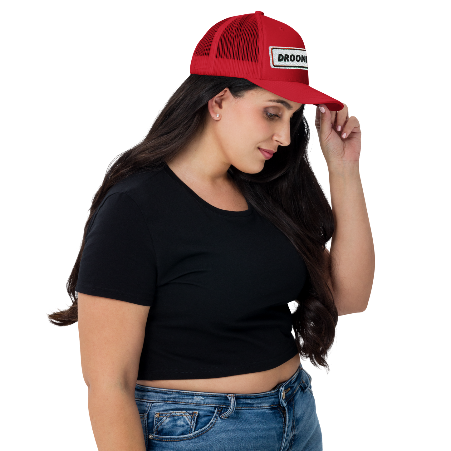 Droonimafia I Retro trucker-snapback lippis –  brodeerattu