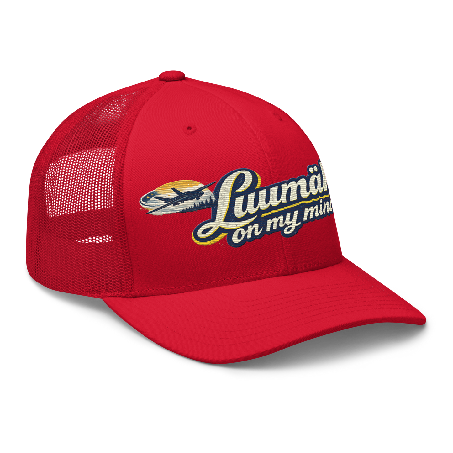 Luumäki on my mind - Snapback Retro Trucker-lippis - Brodeerattu