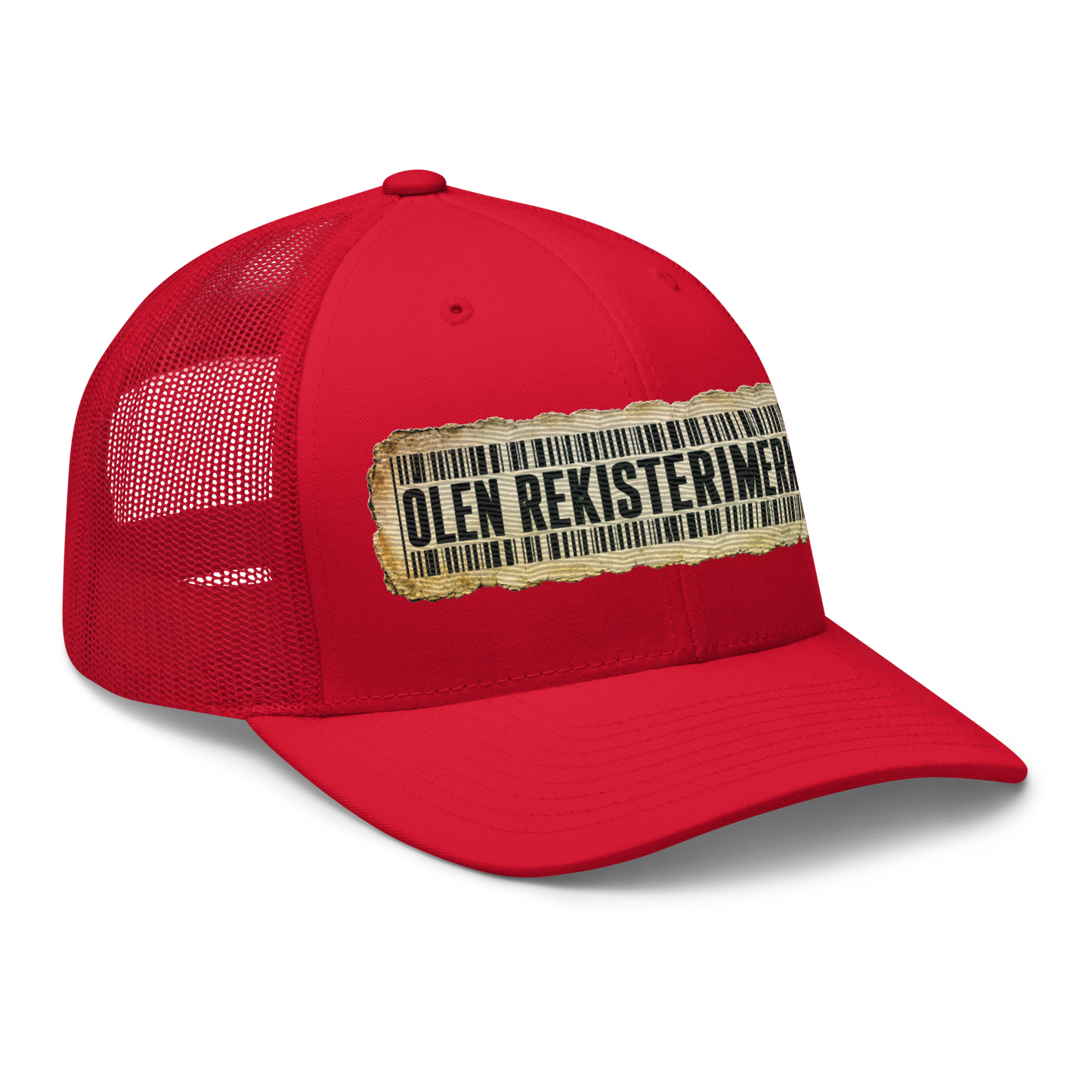 Olen rekisterimerkintä - Snapback Retro Trucker lippis - V1