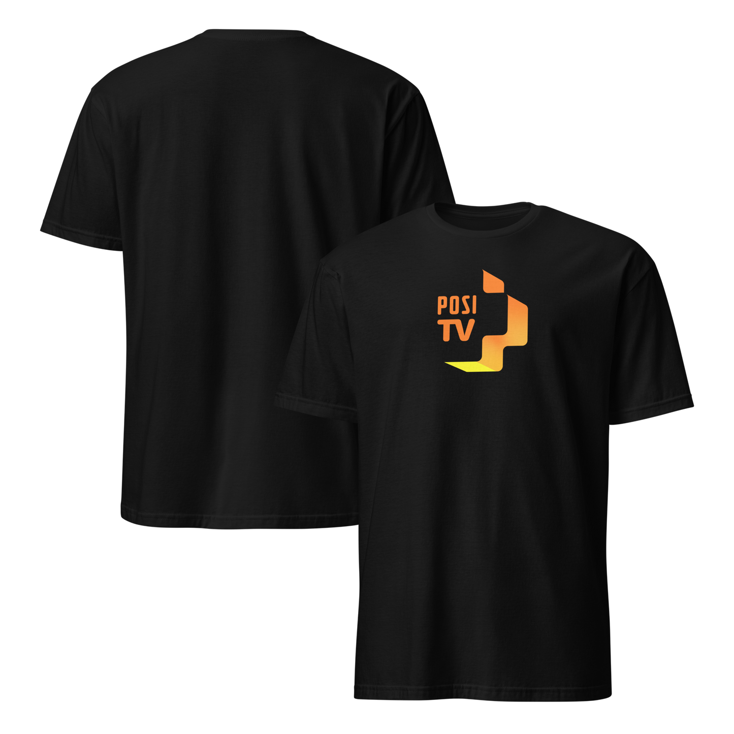 Klassinen t-paita - Logo edessä keskellä (oranssi)