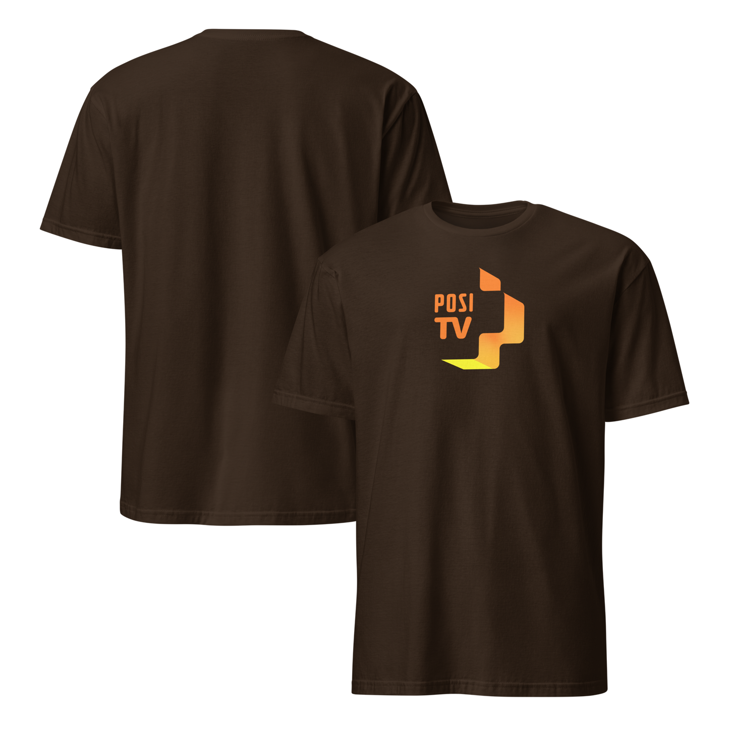 Klassinen t-paita - Logo edessä keskellä (oranssi)